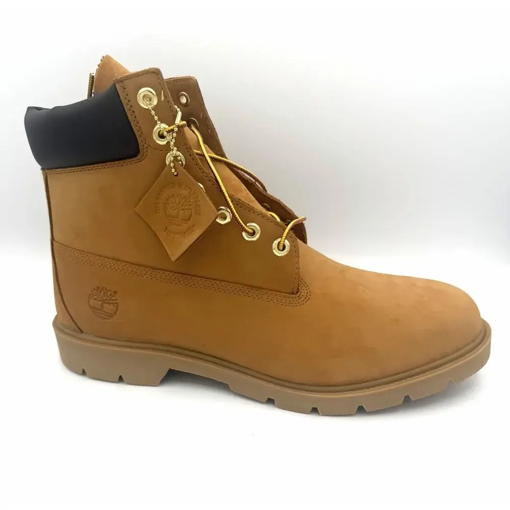 NEW Timberland 6 Inch Waterproof Boot Wheat Nubuck TB118094 231 Men's Size 13